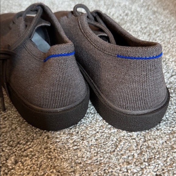 Rothy's Men's Dark Brown Sneakers with Blue Accents - Picture 4 of 8